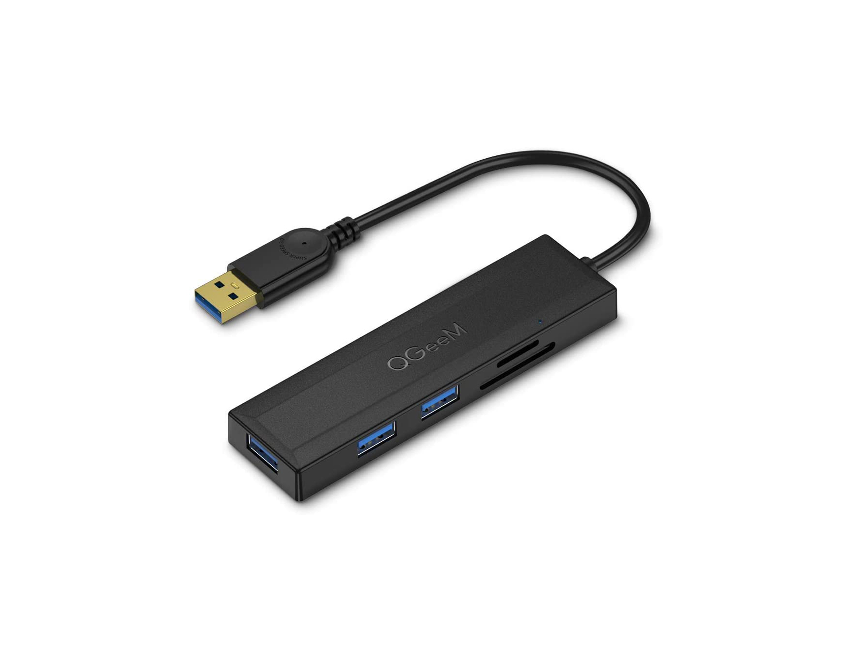 USB 3.0 Hub 3 Ports USB Sound Card 2 in 1 External Stereo Audio Adapte
