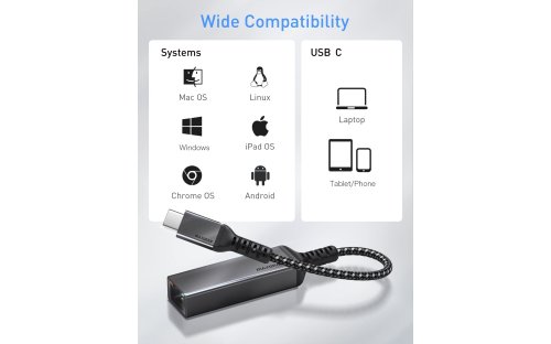 USB-C to Ethernet Adapter