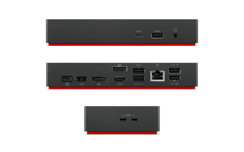 Lenovo ThinkPad Dock 135W - Front, Back, and Side View
